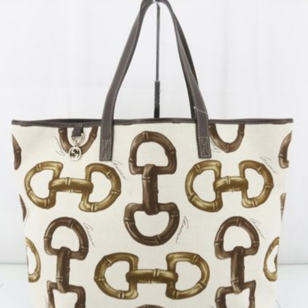 Authentic Gucci Canvas Tote Bag - Picture 2 of 13